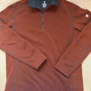 Kuhl Burnt Orange Quarter-Zip Top